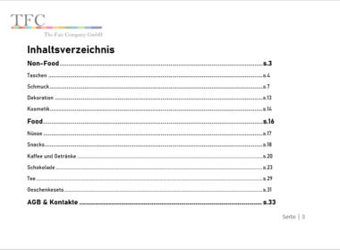 Inhaltsverzeichnis